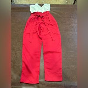 Windsor Red & White Jumpsuit